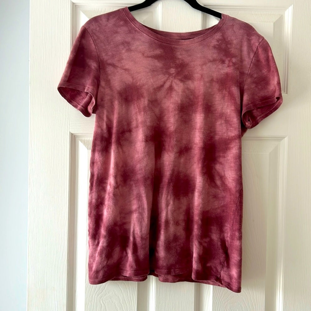 Victorias Secret Pink tie dye short sleeve t-shirt.